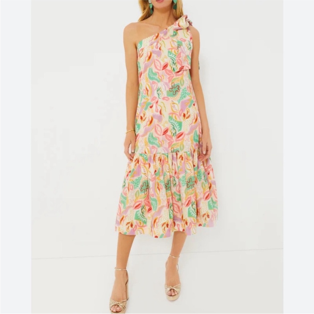Tuckernuck Multi Abstract Floral One Shoulder Orla Dress